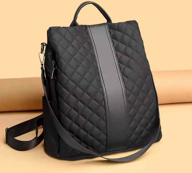 Antidiebstahlrucksack Damenrucksack Schwarz