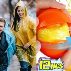 Regenponcho in Kugelform - verschiedene Farben