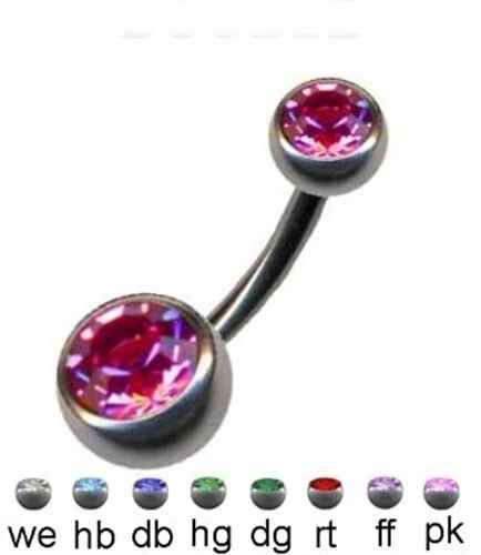 Bauchnabelpiercing günstig - diverse Farben