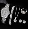 Schmuck und Uhrenset 6teilig - Silber