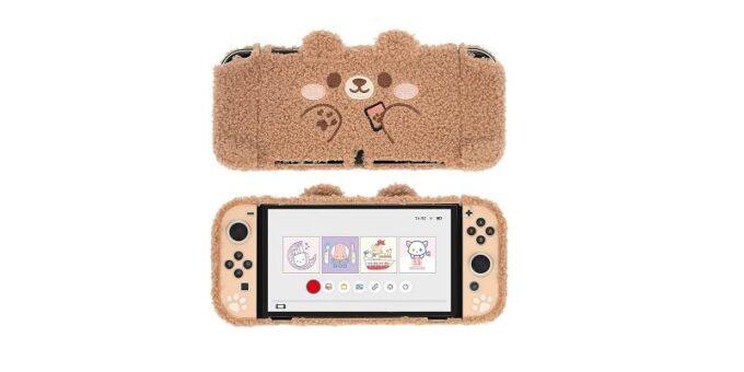 GeekShare Plüsch-Schutzhülle für Nintendo Switch