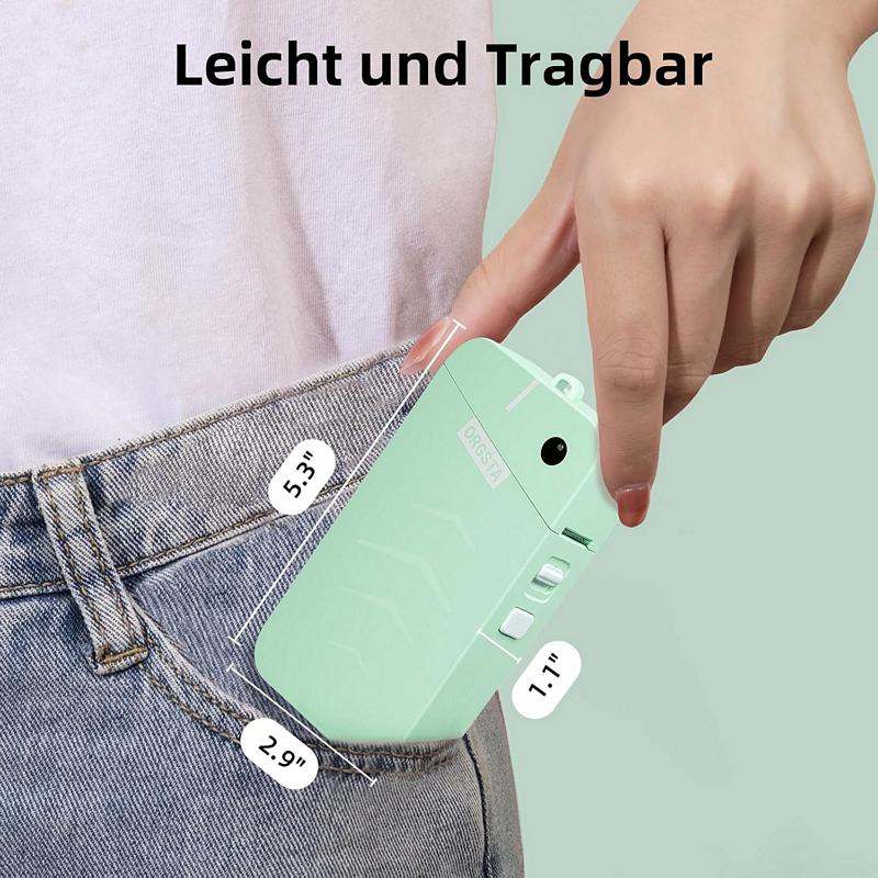 ORGSTA S001 Etikettendrucker Abmessungen