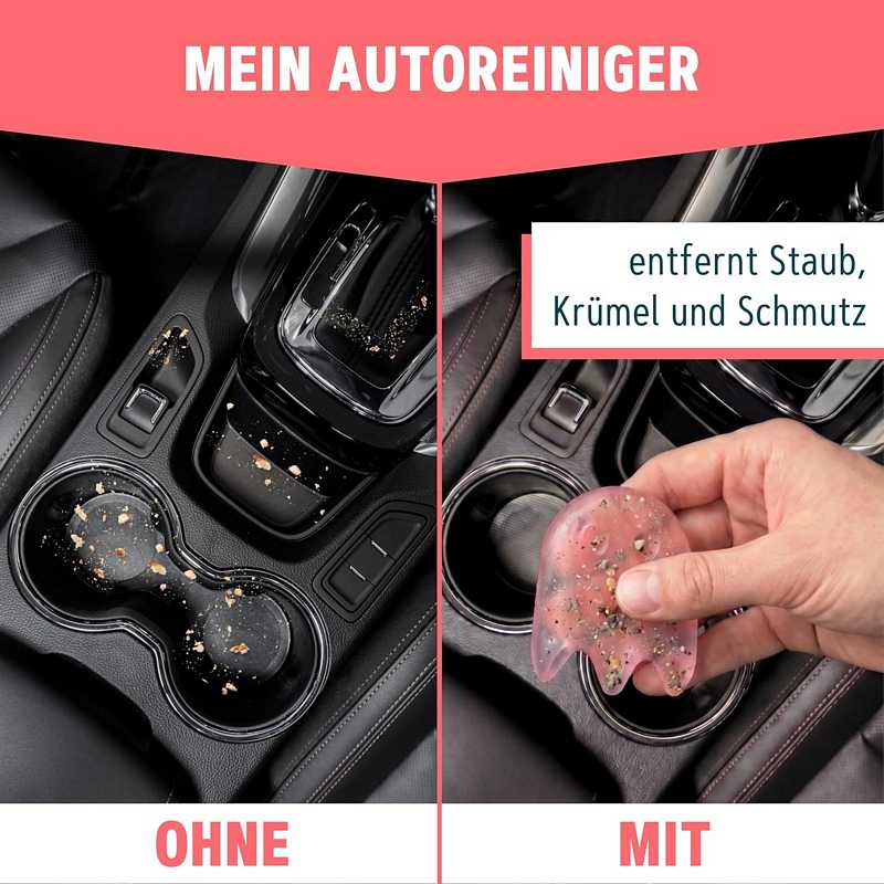 Saubergeist im Auto angewendet Ergebnis